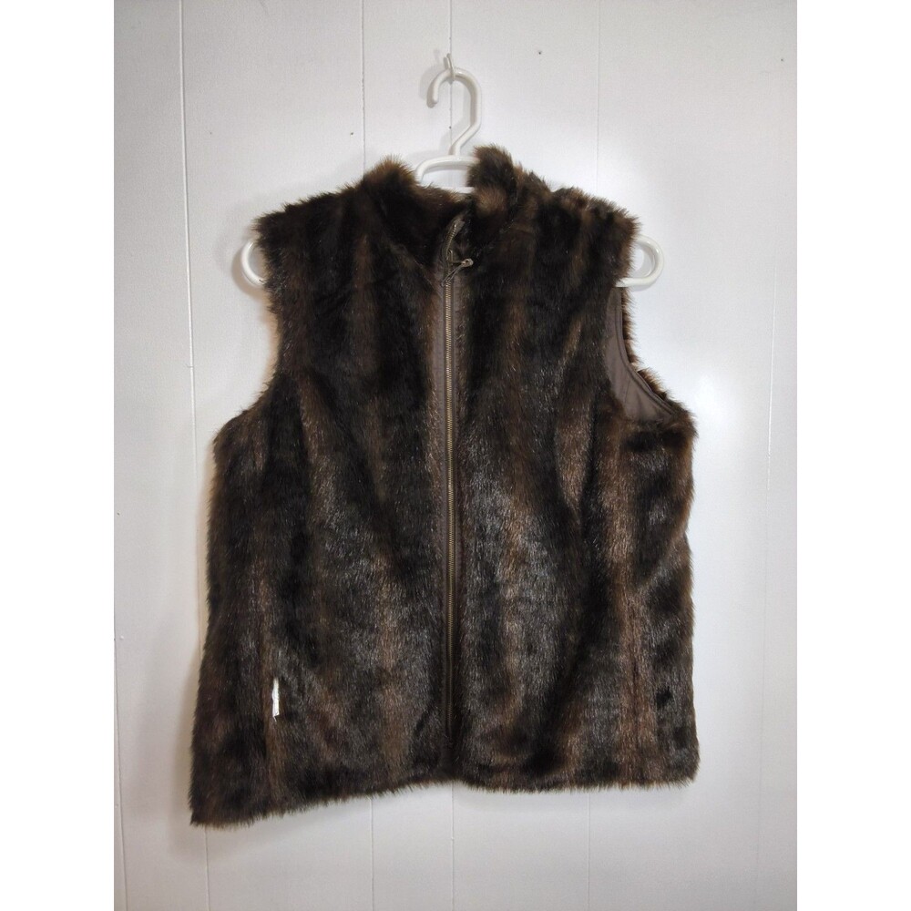 Old Navy, NWT, reversible vest, cotton/faux fur, pockets, outdoors, sporty Sz XL